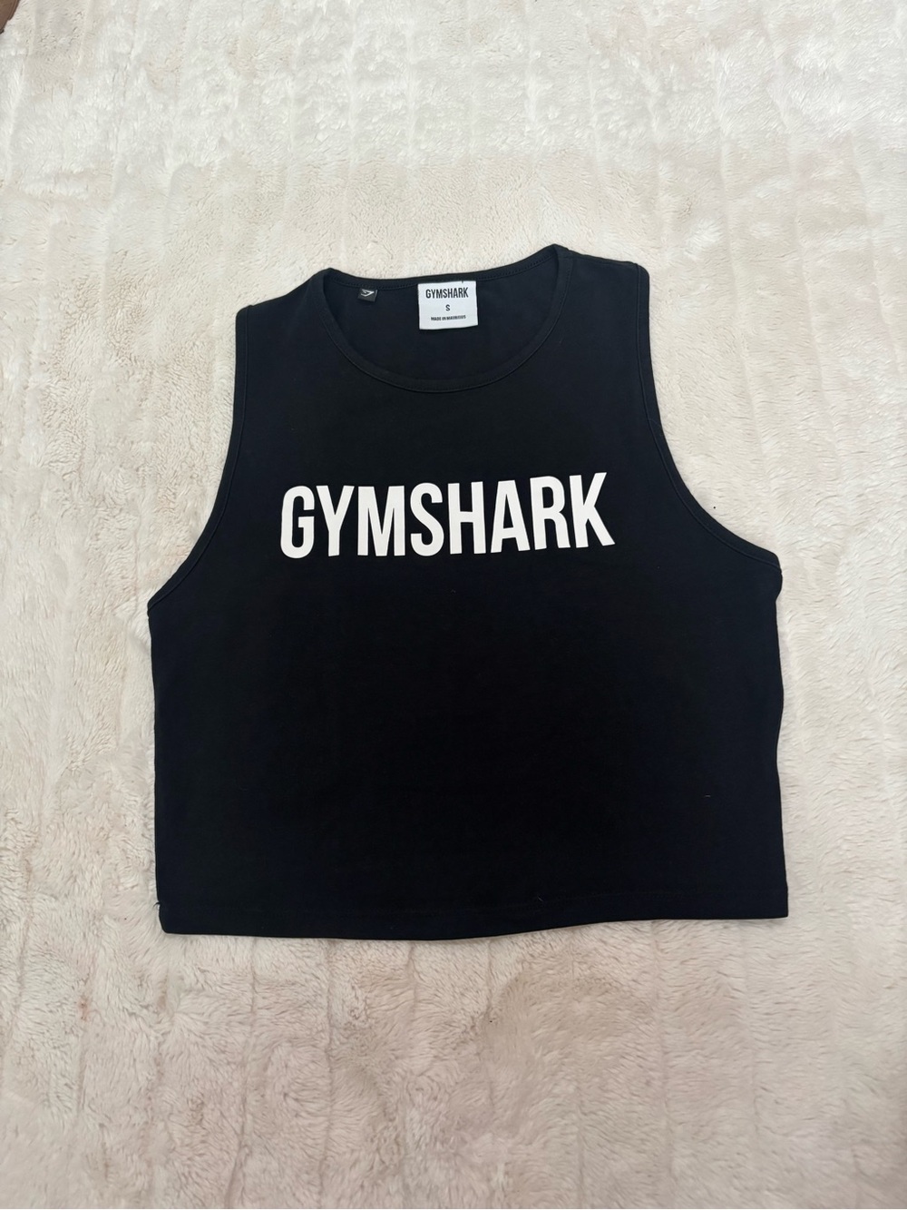 Gymshark Womens Black Logo Tank Top